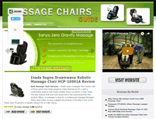 Tablet Screenshot of massagechairsguide.com